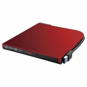 バッファロー(BUFFALO) BRXL-PTV6U3-RDB(レッド) USB3.2(Gen1) 対応 ポータブルBD 書込ソフト添付