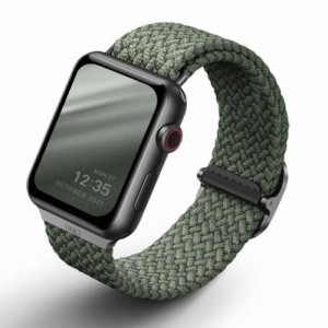 ユニーク(UNIQ) UNIQ-40MM-ASPGRN(CYPRESS GREEN) Apple Watch 38/40/41mm BRAIDED STRAP