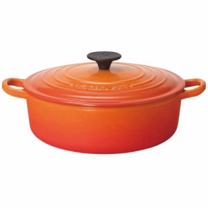 ル・クルーゼ(LE CREUSET) ココット ジャポネーズ IH対応 両手鍋 24cm 25052-24(オレンジ)