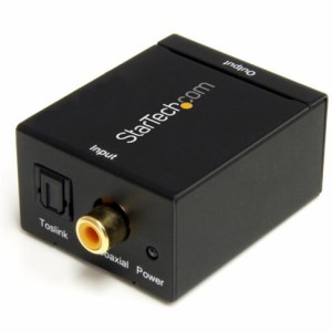 StarTech(スターテック) SPDIF2AA(ブラック) Toslink/同軸-アナログRCA オーディオ変換器