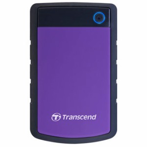 トランセンド(Transcend) TS2TSJ25H3P(Purple) ポータブルHDD 2TB USB2.0/3.0接続 耐衝撃