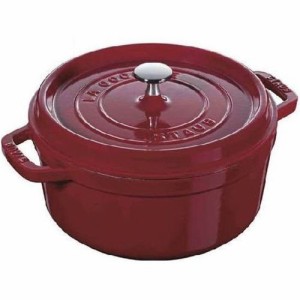 ストウブ(staub) ピコ･ココット ラウンド 24cm ボルドー