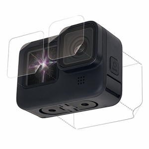 エレコム(ELECOM) AC-GP9BFLPAFFG GoPro HERO9 Black用 ガラスフィルム 耐衝撃 指紋防止 光沢