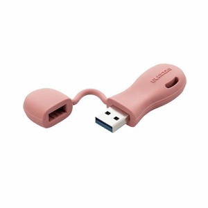 エレコム(ELECOM) MF-JRU3032G-RD(レッド) USBメモリ 32GB USB A 一体型 キャップ式 ストラップホール付