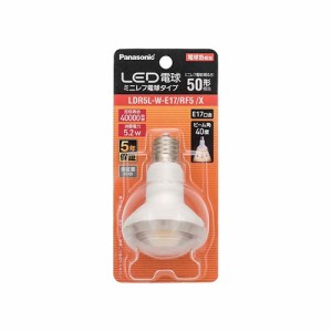 パナソニック(Panasonic) LDR5LWE17RF5X LED電球(電球色) E17口金 50W形相当 110lm