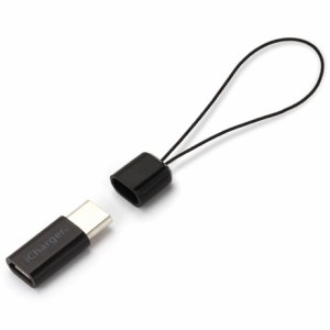 PGA PG-MCCN03(ブラック) iCharger USB Type-C - micro USB 変換アダプタ