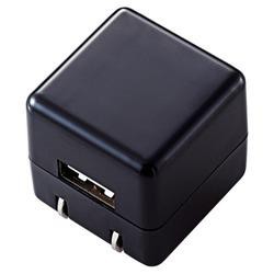 ＜エレコム＞ ＜ELECOM＞ AVS-ACUAN007BK(ブラック) キューブ型AC充電器(DAP用･長寿命･1A) USB充電器