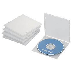 エレコム(ELECOM) CCD-JPCS5CR(クリア) Blu-ray/DVD/CDケース スリム PP 1枚収納