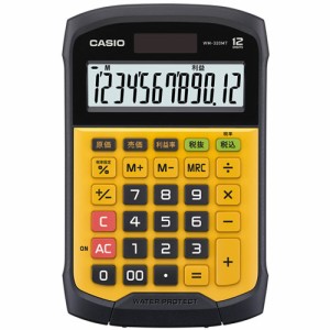 CASIO(カシオ) WM-320MT(イエロー) 卓上電卓 12桁 防水・防塵タイプ