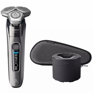 フィリップス(PHILIPS) S9697/50(ダーククローム) Shaver series 9000 洗浄機付 ウェット&ドライ電気シェーバー