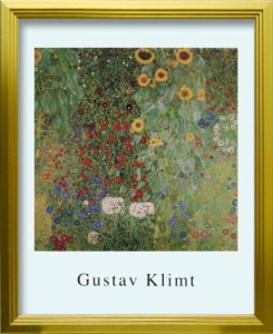 グスタフ クリムト Gustav Klimt Country garden with sunflowers S GD 270x330x25mm ZFA-62340 bic-10116892s1  アートパネル アートボ