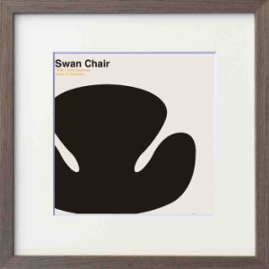 やすかわ としあき Toshiaki Yasukawa Swan Chair 325x325x32mm ITY-62300 bic-10172881s1  アートパネル アートボード 壁紙 装飾フィル