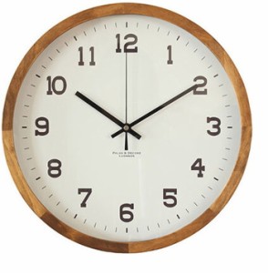 アイナ ウッドクロック Eina Wood Clock L ブラウン 290x45x290mm EIN-290BR bic-10416173s1  掛け時計 置き時計 掛け時計 送料無料 北欧