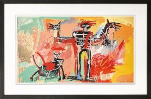 バスキア Jean-Michel Basquiat Boy and Dog in a Johnnypump 1982 645x425x32mm 645x425x32mm IJB-62493 アート 絵 フレーム bic-111123