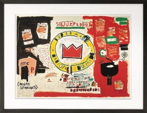 バスキア Jean-Michel Basquiat Untitled Crown 1988 645x505x32mm 645x505x32mm IJB-62496 アート 絵 フレーム bic-11112304s1  アート