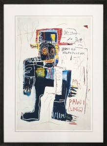 バスキア Jean-Michel Basquiat Irony of Negro Policeman 475x645x32mm 475x645x32mm IJB-62497 アート 絵 フレーム bic-11112305s1  ア