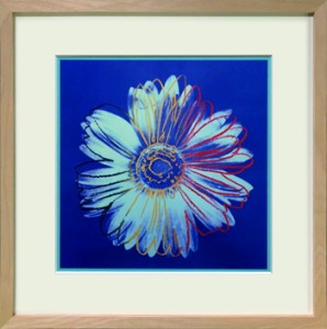 アンディ・ウォーホル Andy Warhol Daisy c.1982 blue on blue  425x425x32mm 425x425x32mm IAW-62505 bic-11112351s1  アートパネル ア