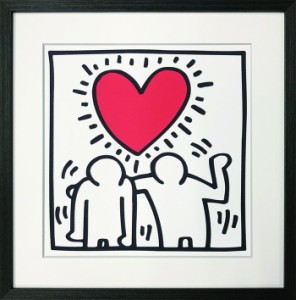 キース・ヘリング Keith Haring Untitled  be mine  1987 425x425x32mm 425x425x32mm IKH-62512 bic-11131368s1  アートパネル アートボ
