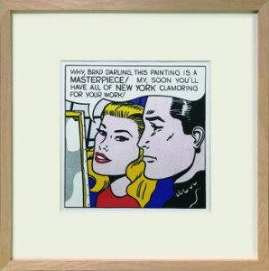 リキテンスタイン Roy Lichtenstein Masterpiece 1962 425x425x32mm 425x425x32mm IRL-62519 bic-11132308s1  アートパネル アートボード
