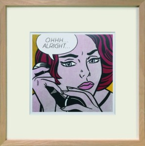 リキテンスタイン Roy Lichtenstein Ohhh...Alright... 425x425x32mm 425x425x32mm IRL-62520 bic-11132309s1  アートパネル アートボー