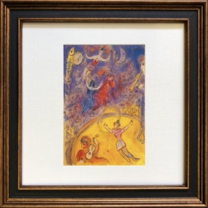 アートフレーム 名画 マルク・シャガール Marc Chagall Square Frame サーカス 241x241x20mm ZFA-61675 bic-6943287s1  アートパネル ア