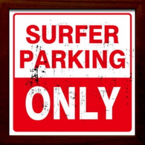 サインフレーム SIGN FRAME Surfer Parking Only 220x220x20mm ZSF-52028 bic-7088734s1  アートパネル アートボード 壁紙 装飾フィルム 