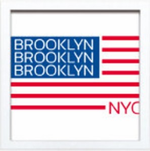 サインフレーム SIGN FRAME BROOKLYN NYC 220x220x20mm ZSF-52371 bic-7088758s1  アートパネル アートボード 壁紙 装飾フィルム 送料無