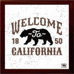 サインフレーム Sign Frame 400seires Welcome to California 425x425x30mm ISF-52263 bic-7088807s1  アートパネル アートボード 壁紙 