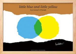 アートフレーム レオ・リオーニ Leo Lionni little blue and little yellow 387x280x17mm ZLL-61852 bic-7092144s1  アートパネル アート