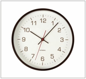 木製壁掛け時計 plywood wallclock 4 ブラウン 252x252x50mm km-44B bic-7214088s1  掛け時計 置き時計 掛け時計 送料無料 北欧 モダン 