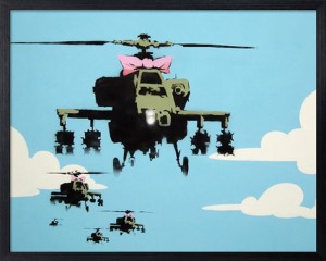 アートフレーム バンクシー Banksy Helicopters IBA-61737 bic-7823275s1  アートパネル アートボード 壁紙 装飾フィルム 送料無料 北欧 