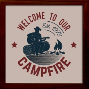 サインフレーム SIGN FRAME CAMP Campfire ZSF-53026 bic-7910522s1  アートパネル アートボード 壁紙 装飾フィルム 送料無料 北欧 モダ