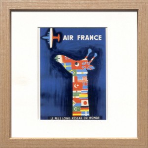 アートフレーム レイモンド・サビニャック Savignac Square Frame Air France 1956年 ZRS-51876 bic-7917101s1  アートパネル アートボー