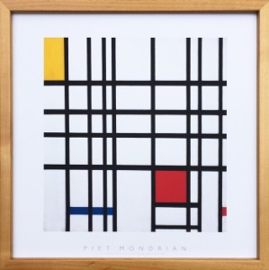 アートフレーム ピエト・モンドリアン Piet Mondrian Opposition of Lines;Red and Yellow-NA IPM-62134 bic-8969461s1  アートパネル ア