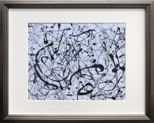 アートフレーム ジャクソン・ポロック Jackson Pollock Number 14: Gray IJP-62090 bic-9125824s1  アートパネル アートボード 壁紙 装飾