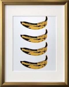 アートフレーム アンディ・ウォーホル Andy Warhol Banana 1966 x4 IAW-62097 bic-9155666s1  アートパネル アートボード 壁紙 装飾フィ