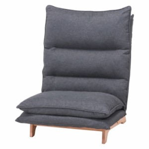 ダブルクッション座椅子 フィット2 1P DGY ダークグレー 700×800×940 fj-19205  座椅子 イス チェア 送料無料 北欧 モダン 家具 インテ