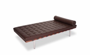 ミース・ファン・デル・ローエ バルセロナ デイベッド BARCELONA Daybed アニリンレザー 本革 3年保証付 inv-8006bd-ani  ソファベッド 