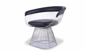 ウォーレン・プラットナー プラットナー ラウンジチェア PLATNER Lounge Chair セミアニリンレザー 本革 3年保証付 inv-9137ba-semi  ラ