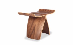 柳宗理 バタフライ スツール BUTTERFLY Stool ウォルナット 柳宗理 3年保証付 inv-9202bo-wal  スツール イス チェア 送料無料 北欧 モダ