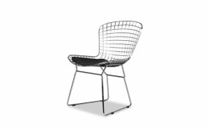 ハリー・ベルトイア ワイヤー サイドチェア WIRE Side Chair セミアニリンレザー 本革 3年保証付 inv-js-8811xa  ダイニングチェア イス 