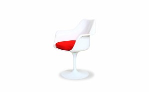 エーロ・サーリネン チューリップ アームチェア TULIP Arm Chair セミアニリンレザー 本革 3年保証付 inv-zc-8074sa  ダイニングチェア 