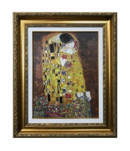 グスタフ・クリムト Gustav Klimt キス 接吻  KE-1002   複製名画 F6号 kar-10092442s1  アートパネル アートボード 壁紙 装飾フィルム 