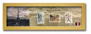 切手 アンティーク調 インテリアアート Stamp Collection ナチュラル フランス PZ-7022 kar-3067196s1  アートパネル アートボード 壁紙 