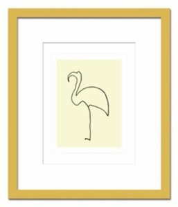 インテリアアート Pablo Picasso Le flamand rose ヒモ付 AB-10664 kar-3097056s1  アートパネル アートボード 壁紙 装飾フィルム 送料無