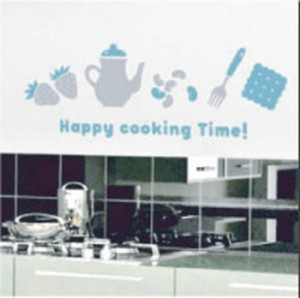 Mini Wall Stickers ミニウォールステッカー Happy Cooking Time OSH-9018 kar-4046027s1  ウォールステッカー シール 壁紙 装飾フィルム