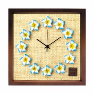 プルメリア 文字盤 掛け時計 掛時計 FrangiPani Clock2 プルメリア ブルー ブラウン FP-1012 保証付 kar-4534130s6  掛け時計 置き時計 