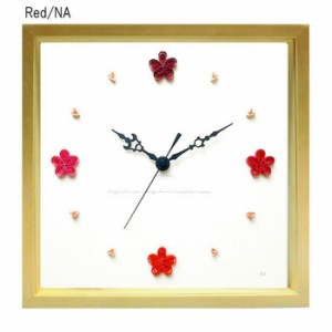 アートクラフト ペーパークイリング掛時計 Paper Quiling Clock フレームカラーナチュラル Red PQ-1002 保証付 kar-5093246s1  アートパ