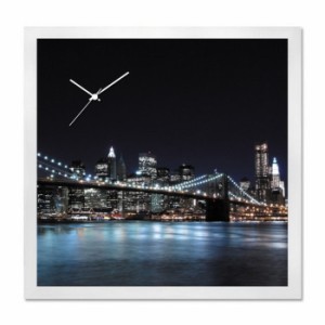 アート+時計 A-CLOCK Brooklyn Bridge ブルックリンブリッジ ホワイト AC-1005 保証付 kar-5620680s1  掛け時計 置き時計 掛け時計 送料