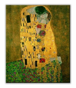 名画キャンバスアート Gustav Klimt グスタフ・クリムト 接吻 CM-1001 kar-6622589s1  アートパネル アートボード 壁紙 装飾フィルム 送